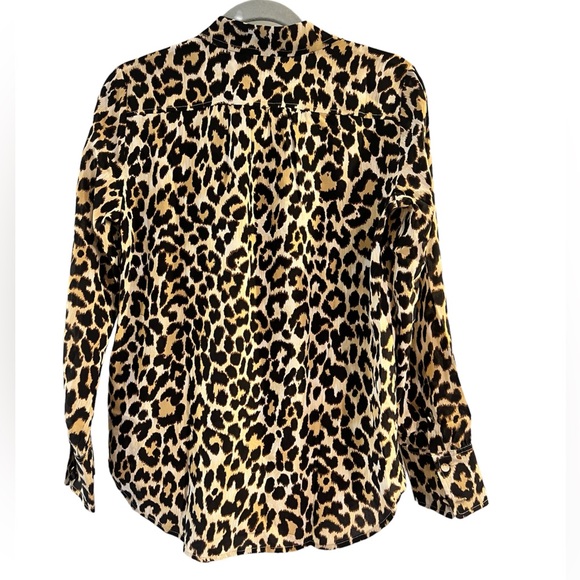 J.Crew animal Print Silk Blouse - Picture 2 of 5